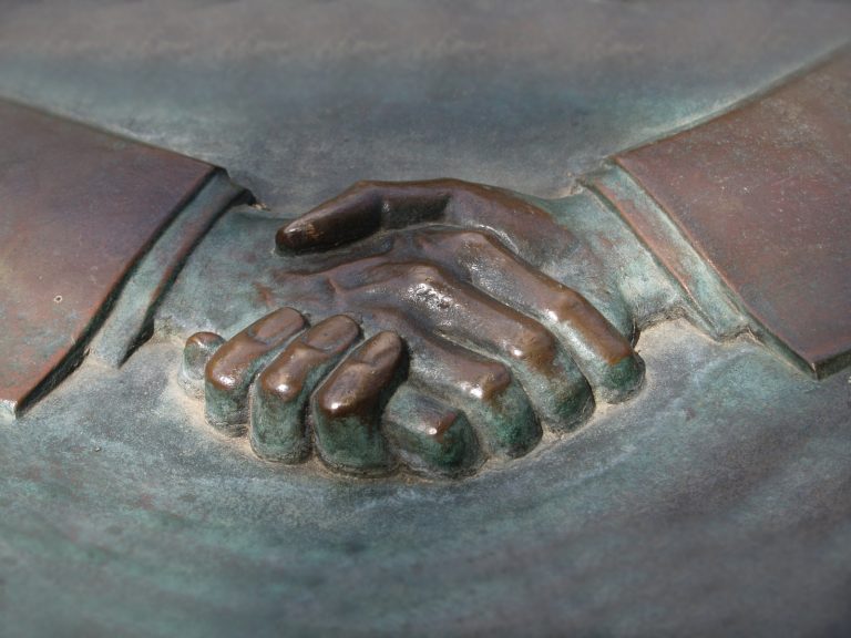Statue of hands | Max Hyde Law Firm | Family and Divorce Lawyer | Spartanburg, South Carolina